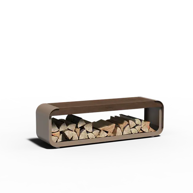 Topkwaliteit | Aluminium HoutopslagenSERRA met zitting1500 x 400 x 450 mm