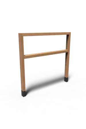 Actie loopt bijna af - Hardhout FietsbeugelsAROS met duikelstang1050 x 150 x 1070 mm