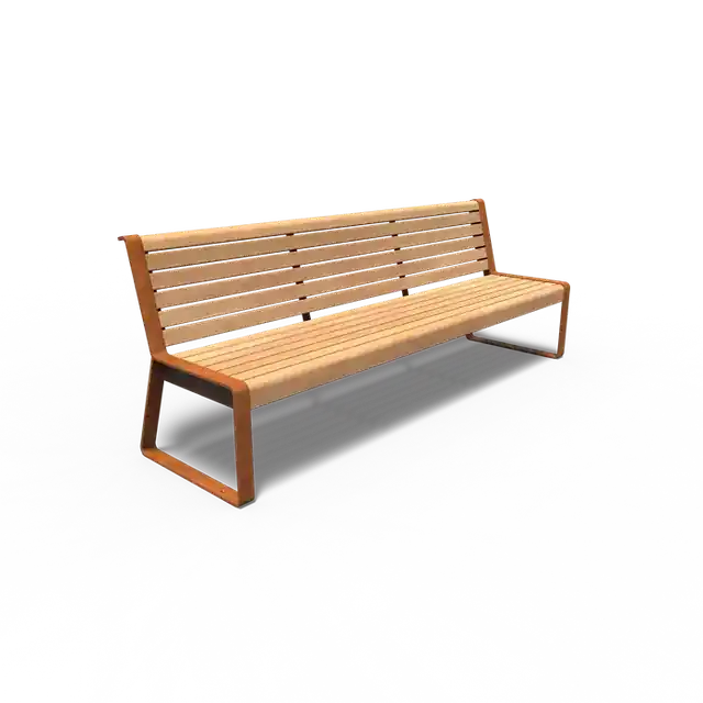 Veel voordeel | Cortenstaal BankenSTORR met rugleuning2300 x 650 x 850 mm