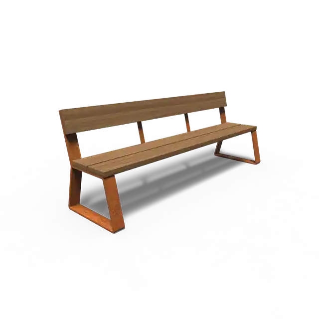 Cortenstaal BankenMIO met rugleuning2300 x 620 x 840 mm | Rechtstreeks uit de fabriek