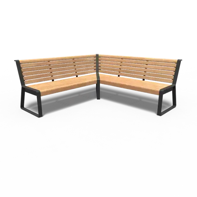 Gecoat staal BankenSTORR met rugleuning2000 x 2000 x 850 mm | Spoedlevering