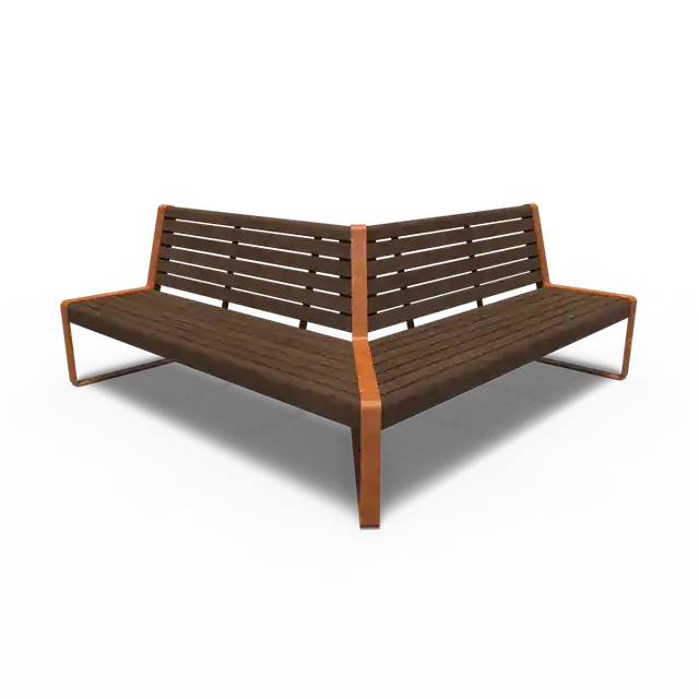 Cortenstaal BankenSTORR met rugleuning2000 x 2000 x 850 mm | Bespaar nu