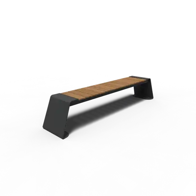 Gecoat staal BankenDUNC zonder rugleuning2300 x 450 x 450 mm - Nieuw binnen