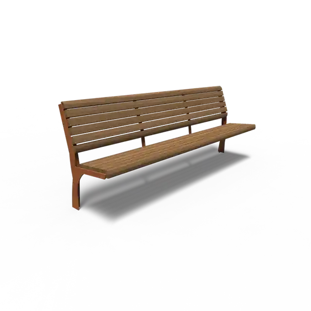 Trending | Cortenstaal BankenGRO met rugleuning2300 x 625 x 1040 mm