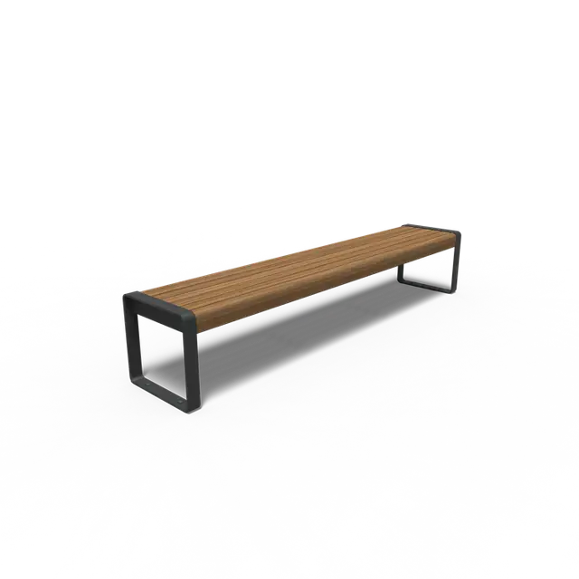 Gecoat staal BankenSTORR zonder rugleuning2300 x 440 x 430 mm - Voordeelprijs