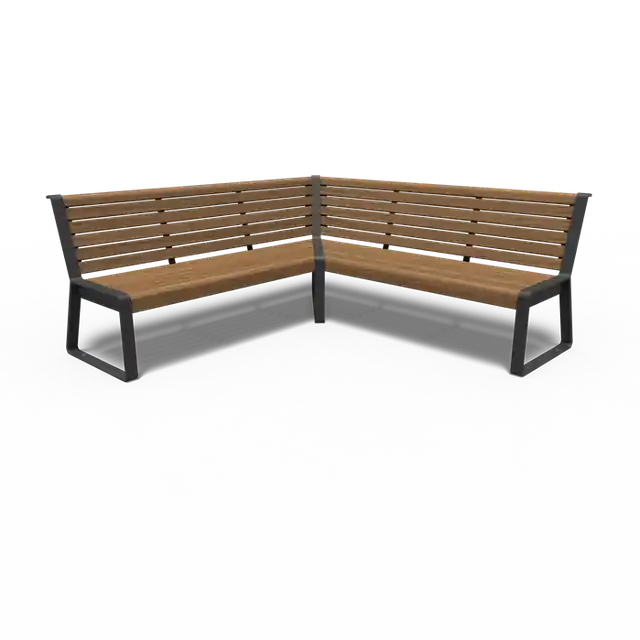 Cortenstaal BankenSTORR met rugleuning2000 x 2000 x 850 mm | Speciale deal