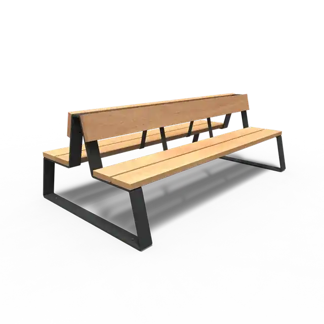 Vanaf nu beschikbaar | Gecoat staal BankenMIO met rugleuning2300 x 1320 x 840 mm