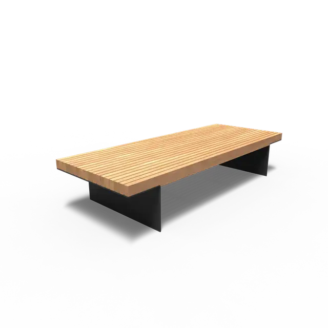 Gecoat staal BankenBORG zonder rugleuning2300 x 890 x 600 mm - Extra voordeel