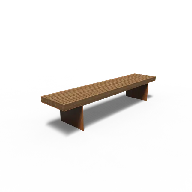 Extra voordeel | Cortenstaal BankenBORG zonder rugleuning2300 x 490 x 600 mm