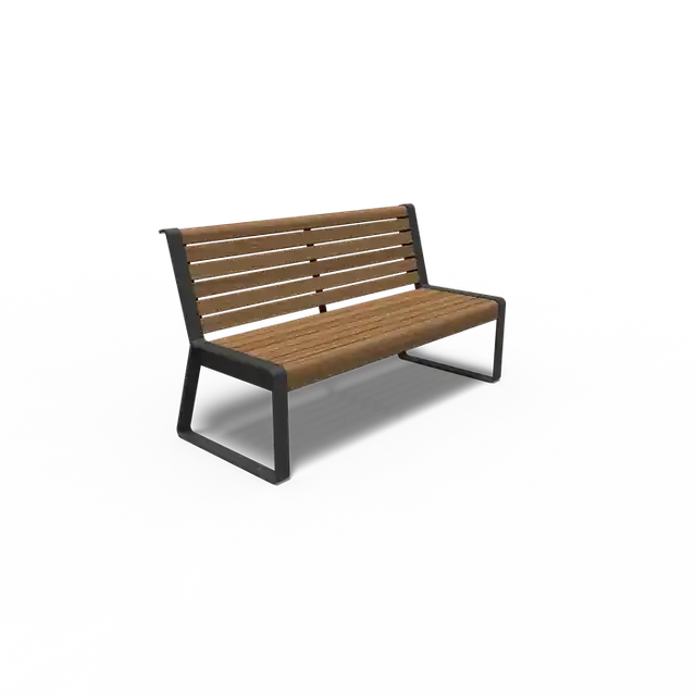 Gecoat staal BankenSTORR met rugleuning1500 x 650 x 850 mm - Bijna uitverkocht