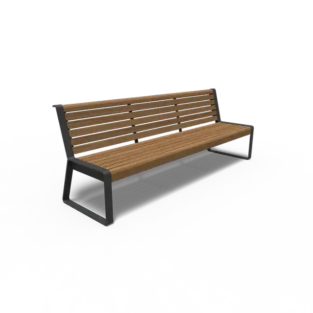 Gecoat staal BankenSTORR met rugleuning2300 x 650 x 850 mm - Online kopen