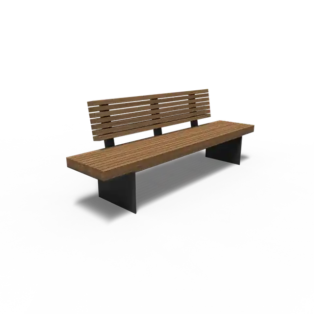 Voordelig - Gecoat staal BankenBORG met rugleuning2300 x 630 x 1023 mm