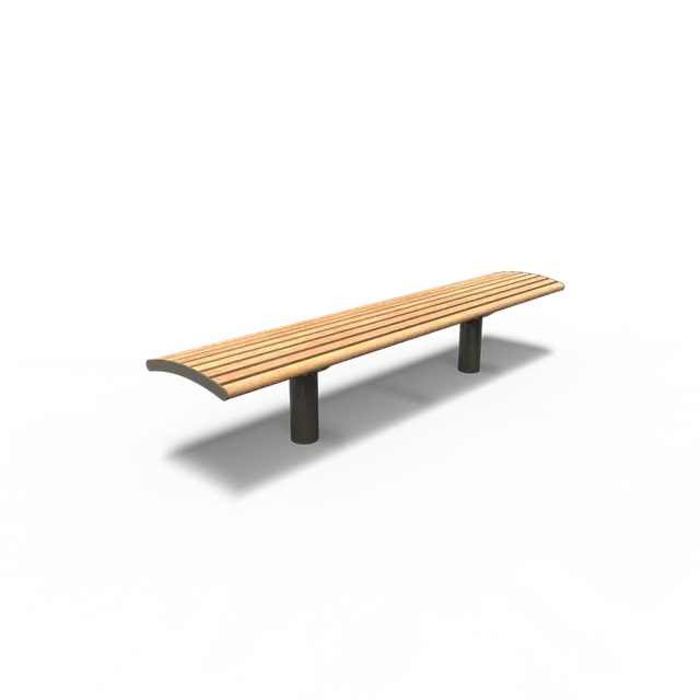 Gratis retourneren | Gecoat staal BankenCOBE zonder rugleuning2300 x 472 x 600 mm
