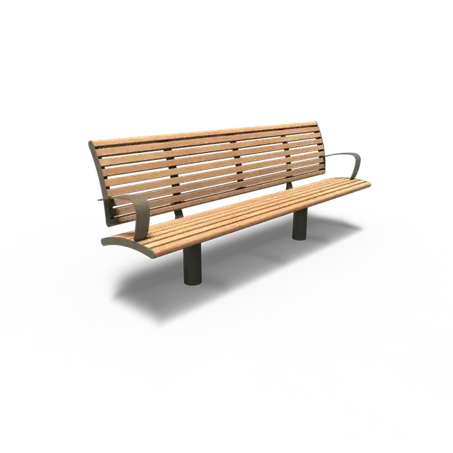 Gecoat staal BankenCOBE met rugleuning2300 x 576 x 1066 mm - Extra voordeel