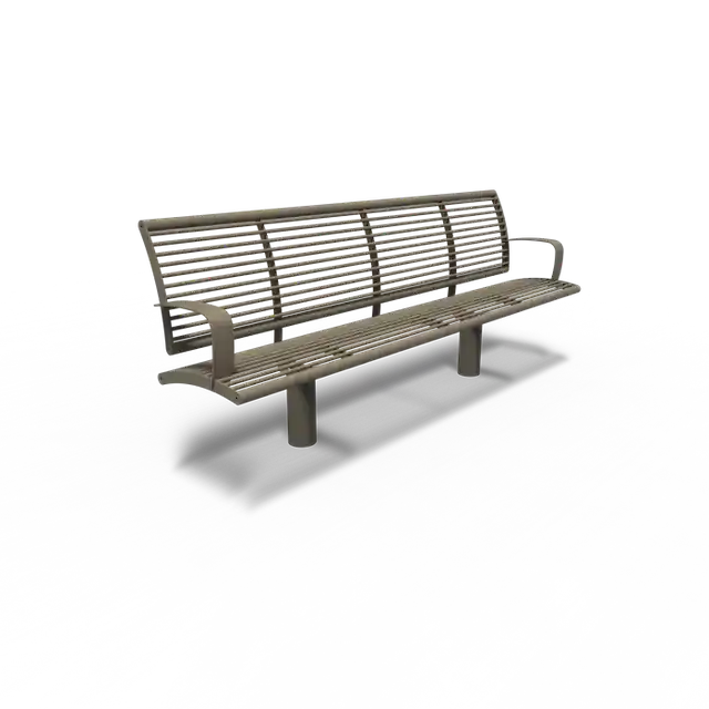 Gecoat staal BankenCOBE met rugleuning2300 x 576 x 1066 mm | Topdeal