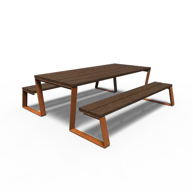 Topkwaliteit - Cortenstaal PicknicksetsMIO picknickset2300 x 2270 x 760 mm