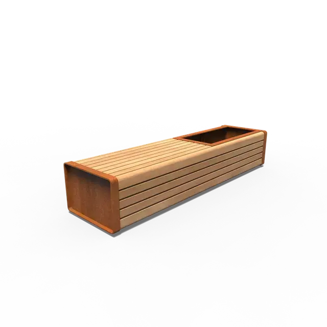 Actie loopt bijna af - Cortenstaal GreenpointsSTORR met enkele bank2300 x 600 x 440 mm