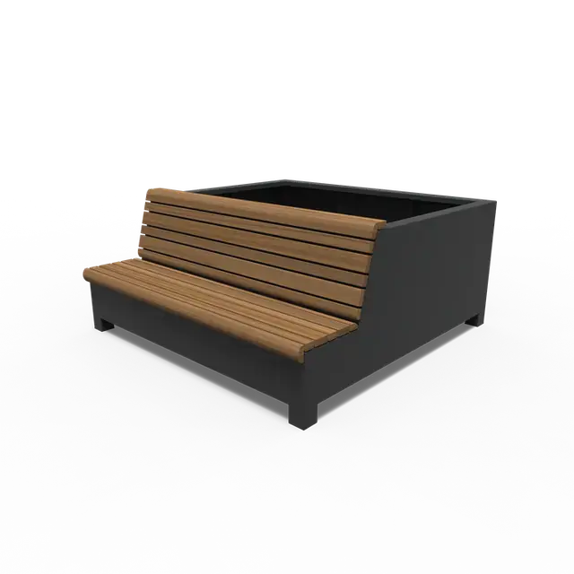 Flitsaanbieding - Aluminium GreenpointsAROS met enkele bank2000 x 2000 x 900 mm
