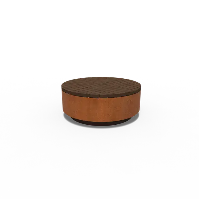 Cortenstaal HockersAROS rond1150 x 450 mm - Expreslevering