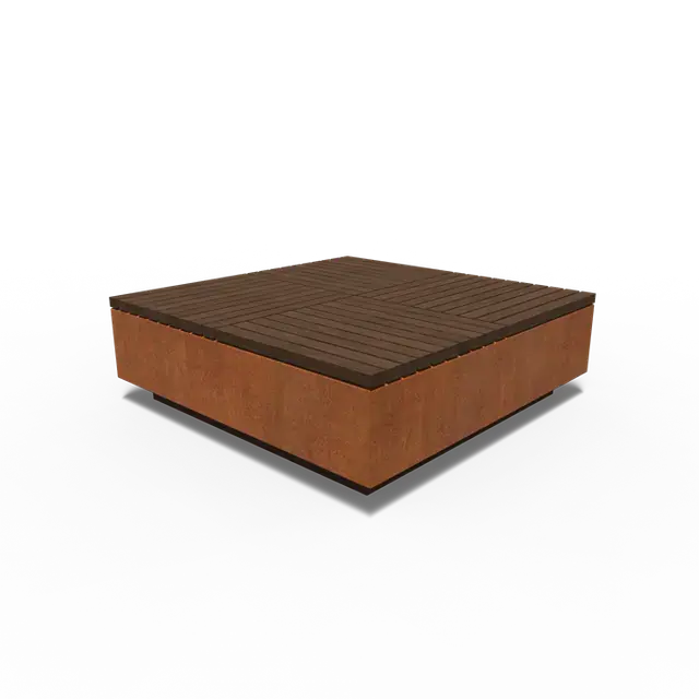 Zeer goed beoordeeld - Cortenstaal HockersAROS vierkant1430 x 1430 x 450 mm