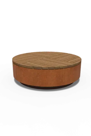 Zojuist toegevoegd - Cortenstaal HockersAROS rond1430 x 450 mm