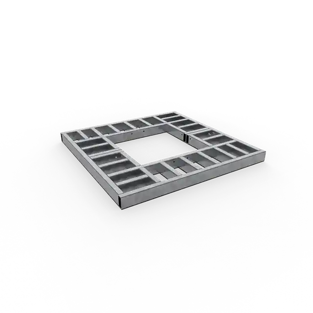 Nieuw gelanceerd | Verzinkt staal Boomroosters en boombeschermingBoomrooster frame 50kN1500 x 1500 x 100 mm
