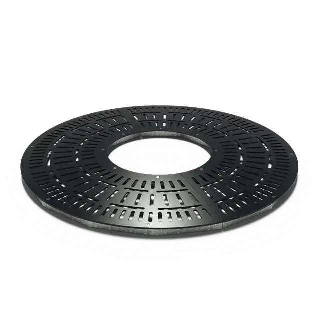 Opruiming - Gecoat staal Boomroosters en boombeschermingBoomrooster rond 18001800 x 10 mm