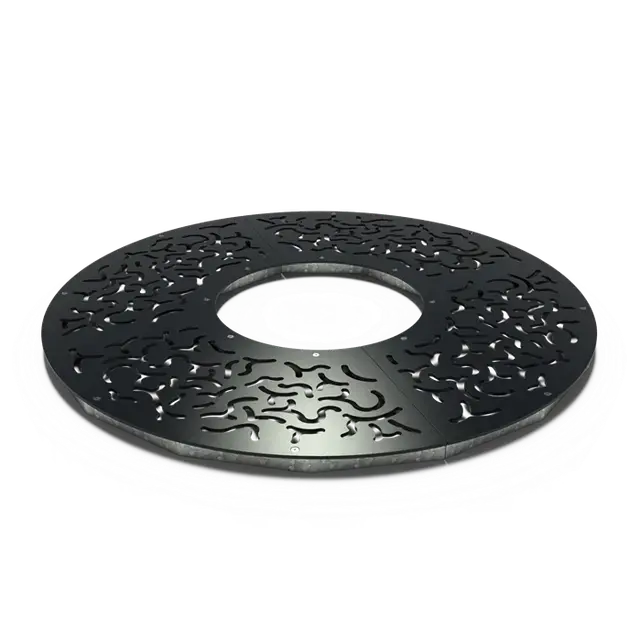 Tijdelijke aanbieding - Gecoat staal Boomroosters en boombeschermingBoomrooster rond 18001800 x 10 mm