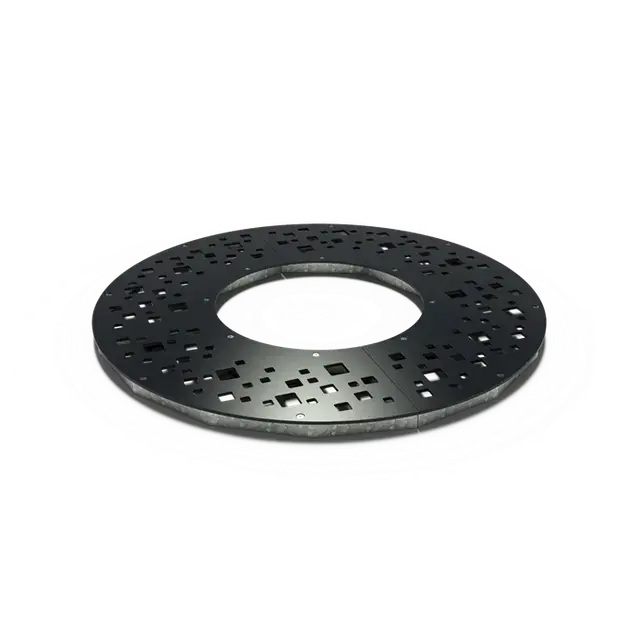 Snelle levering | Gecoat staal Boomroosters en boombeschermingBoomrooster rond 14901490 x 10 mm