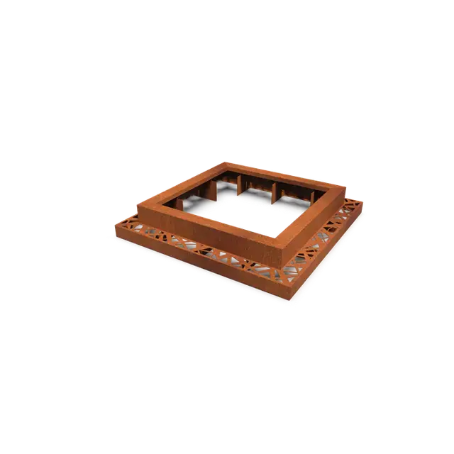 Beste prijs - Cortenstaal Boomroosters en boombeschermingBoomspiegel vierkant 9801440 x 1440 x 250 mm