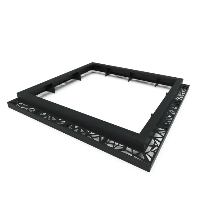 Topproduct - Aluminium Boomroosters en boombeschermingBoomspiegel vierkant 19502410 x 2410 x 250 mm
