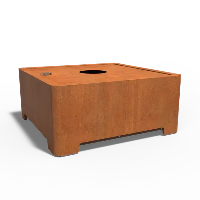 Cortenstaal BoombakkenCARREZ treehub Air-Pot 2000 x 2000 x 900 mm - Aanrader