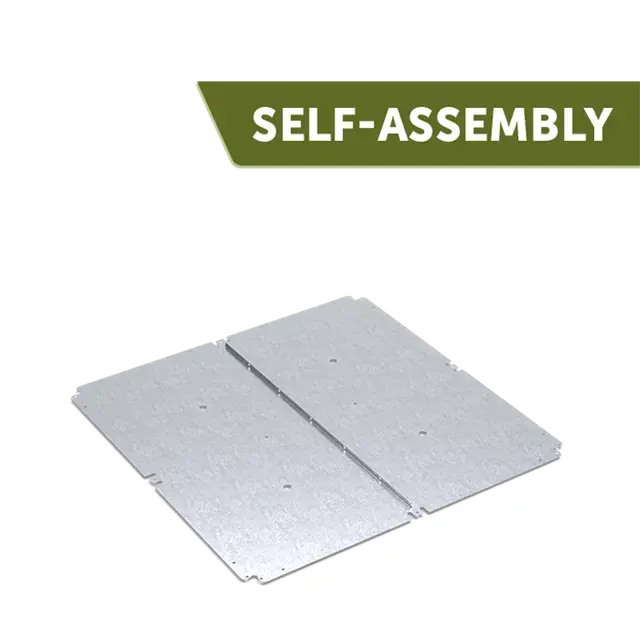 Verzinkt staal Accessoires CARREZ connect bodemplaat1400 x 1400 x 20 mm | Laatste dagen