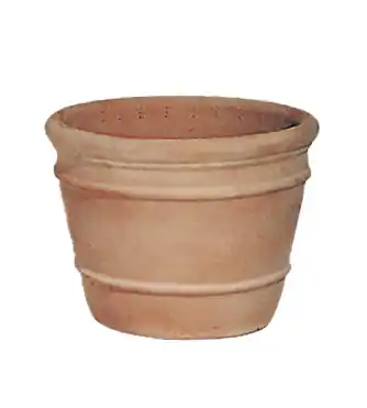 Superprijs | Pot terracota whitewash d26h20