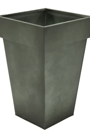 Pot zink vintage groen hoog w37h60 - Alleen deze week