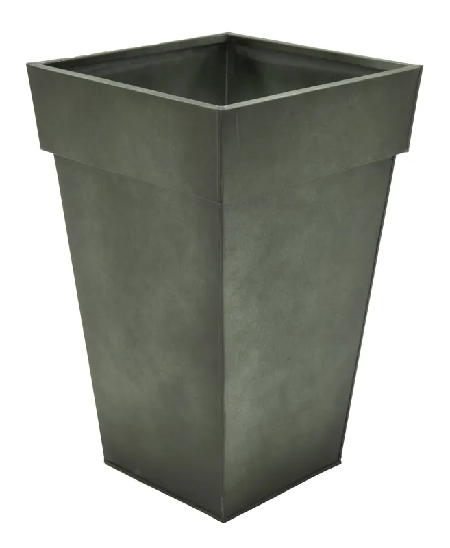Pot zink vintage groen hoog w37h60 - Alleen deze week