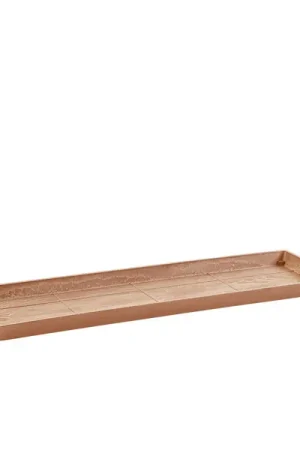 Bijna uitverkocht - ECOP. SAUCER BRUGES 45CM TERRA