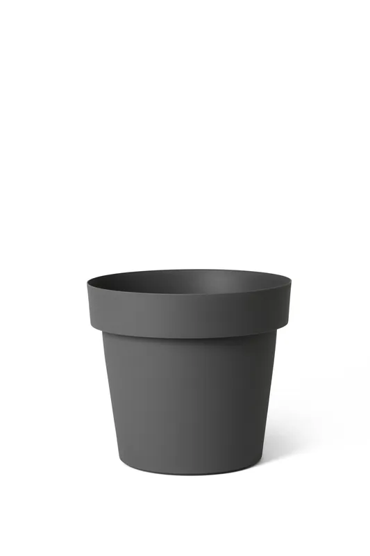 Op = op | Pot rond happy 18 cm antraciet