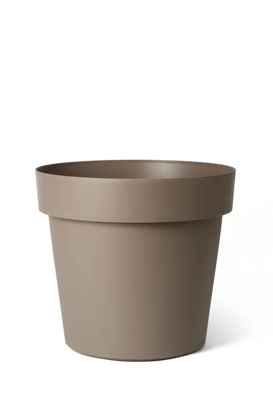 Zolang de voorraad strekt | Pot rond happy met wielen 60h 51 taupe