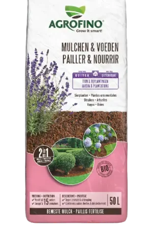 Mulchen en voeden siertuin 50l - Bespaar nu