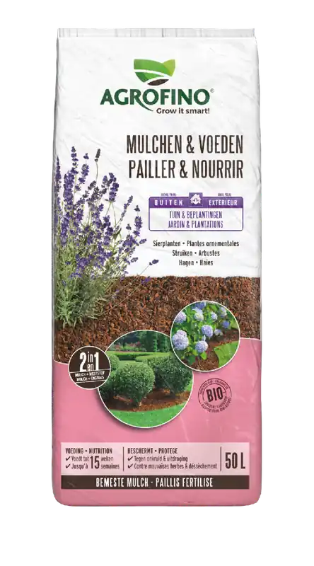 Mulchen en voeden siertuin 50l - Bespaar nu