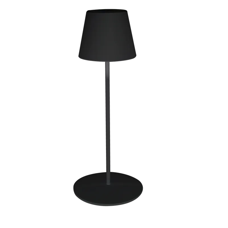 Prijs verlaagd - Tafellamp Sunset d12 h35cm zwart