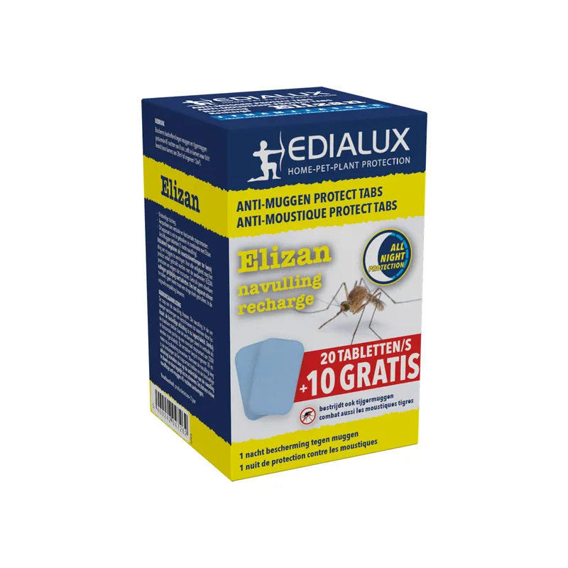 Nieuw - Elizan Anti-muggen navultabletten 30 stuks