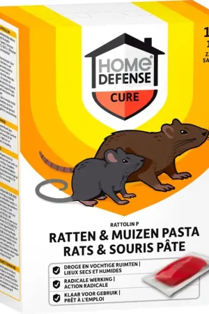 Nieuw in het assortiment | Home Defense Rattolin P pasta 15x10g