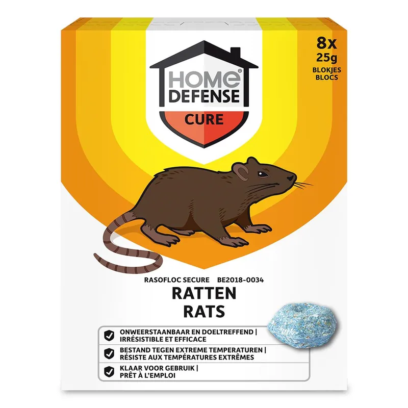 Vanaf nu beschikbaar | Home Defense Rasofloc Secure Bloc 8x25g