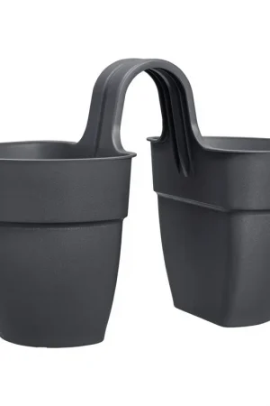 Aanbieding - FLOWER TWIN 21CM ANTRACIET