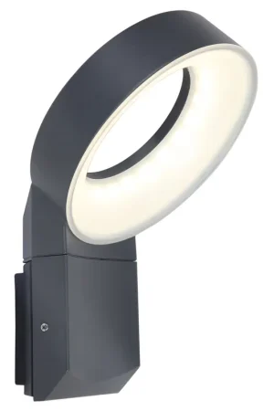 Meridian wandlamp donkergrijs led 16w | Nieuw in het assortiment