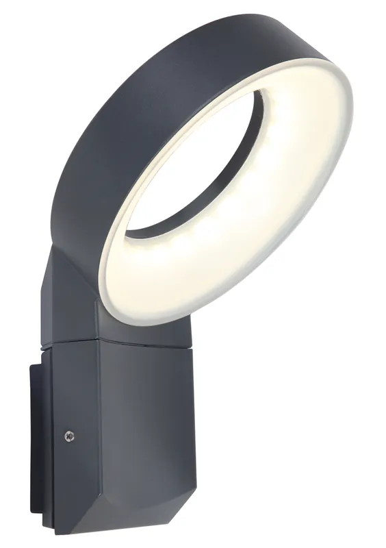 Meridian wandlamp donkergrijs led 16w | Nieuw in het assortiment