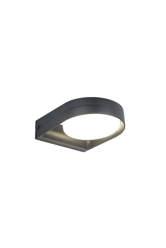 Fele wandlamp donkergrijs led 13.5w | Goed beoordeeld