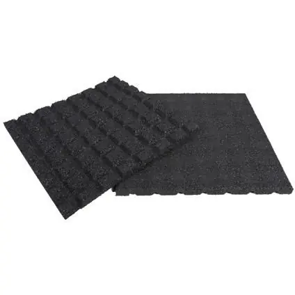 Rubberen tegel zwart 50x50x2,5cm | Zeer goed beoordeeld